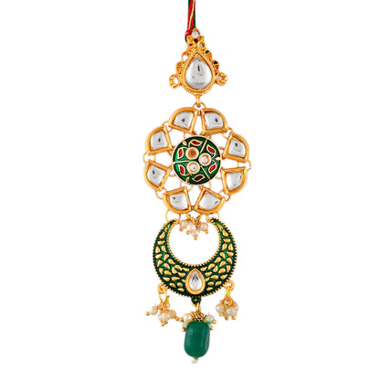 trueBrowns X Voylla Kundan Polki Enameled Bhaiya-Bhabhi Rakhi
