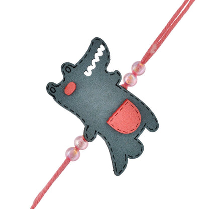 trueBrowns X Voylla Playful Crocodile Colourful Kids Thread Rakhi For Kids