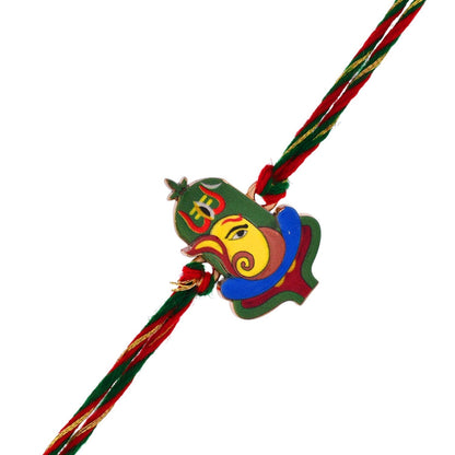 trueBrowns X Voylla Lord Ganesh Colourful Kids Thread Rakhi For Kids