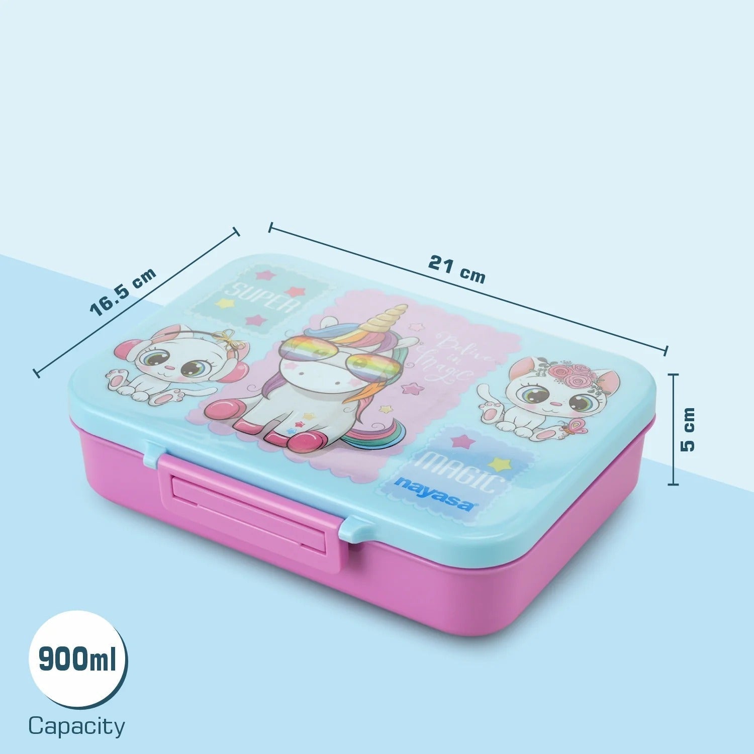 Nayasa Bento Lunch Box for Kids 4 Containers