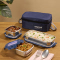 Nayasa Eco Duplex Stainless Steel Lunch Box Set of 3