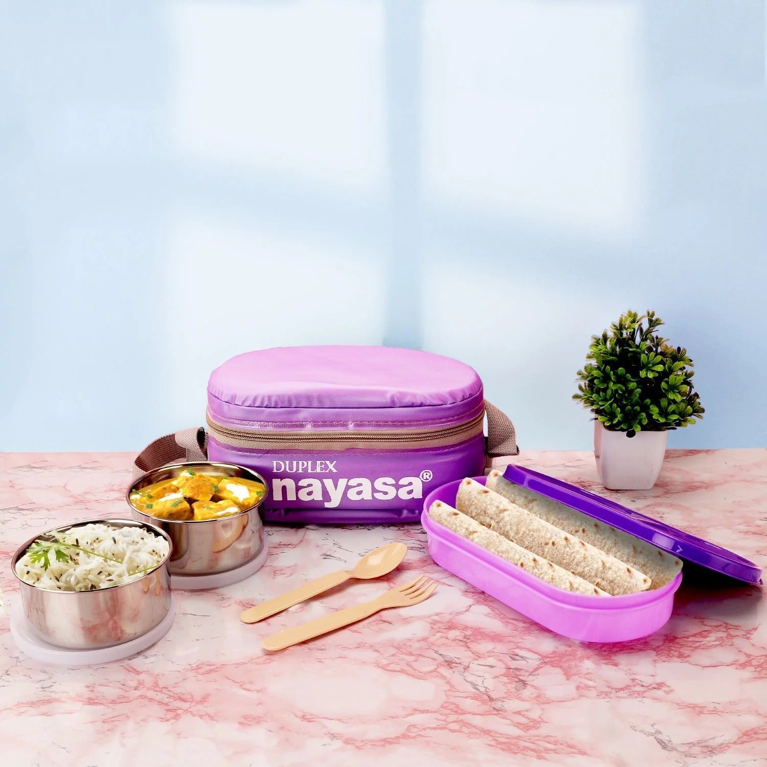 Nayasa Duplex DLX Plastic Lunch Box