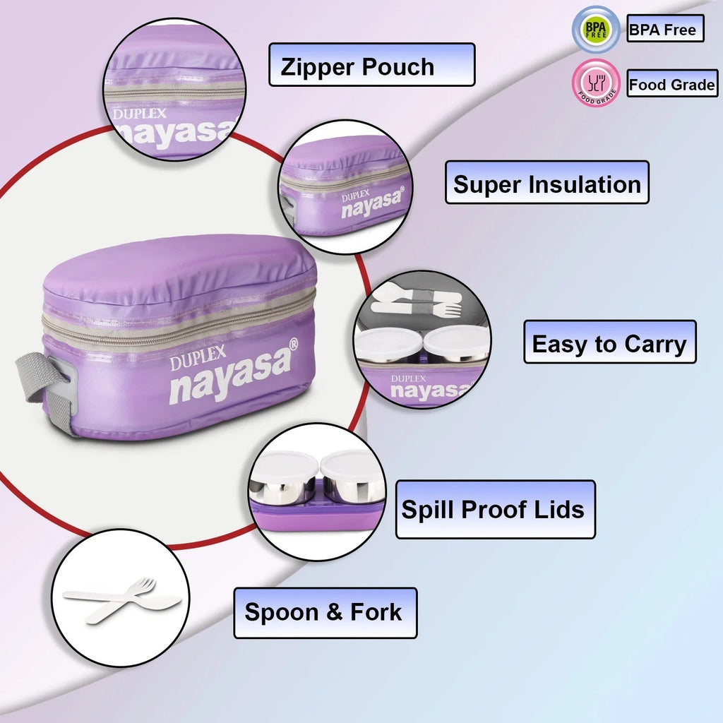 Nayasa Duplex DLX Plastic Lunch Box