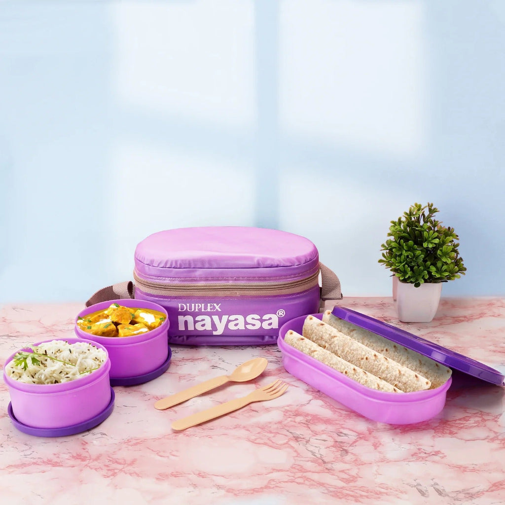 Nayasa Duplex DLX Softline Plastic Lunch Box