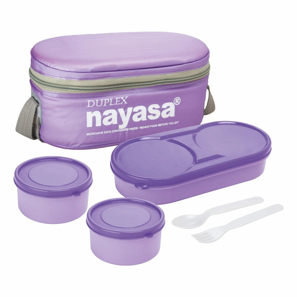 Nayasa Duplex DLX Softline Plastic Lunch Box