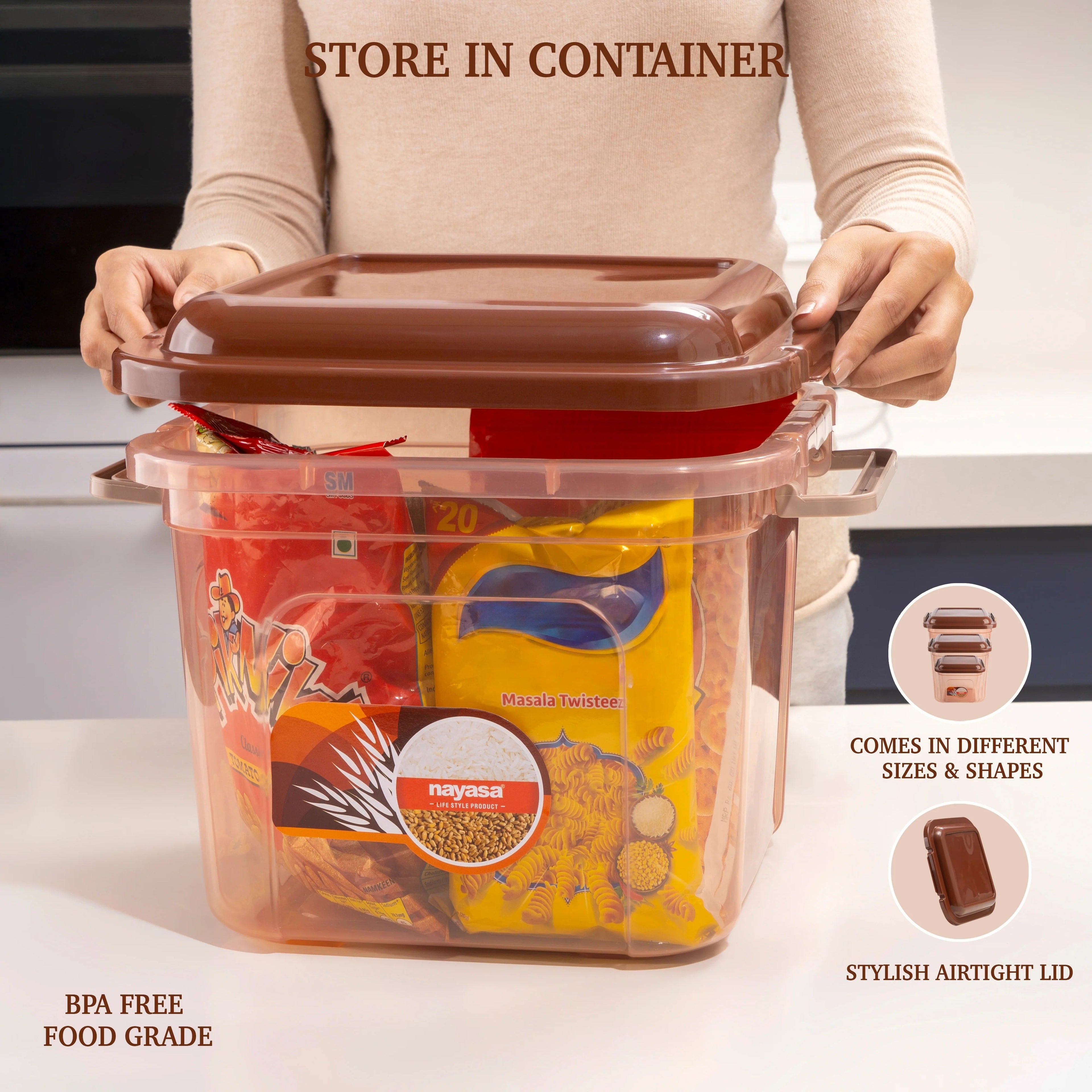 Nayasa Store In Food Storage Jar Set of 3