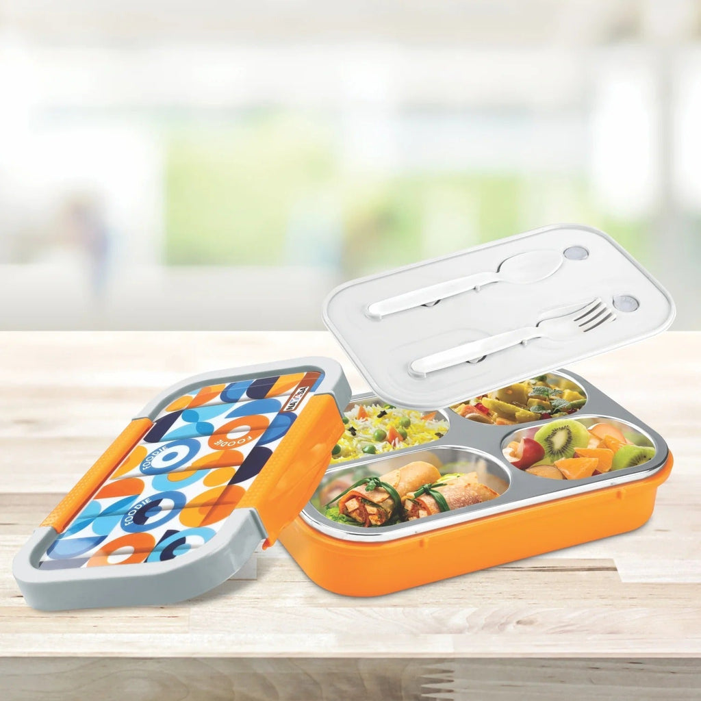 Nayasa Autobot Big Quad-Compartment Insulated Lunch Box