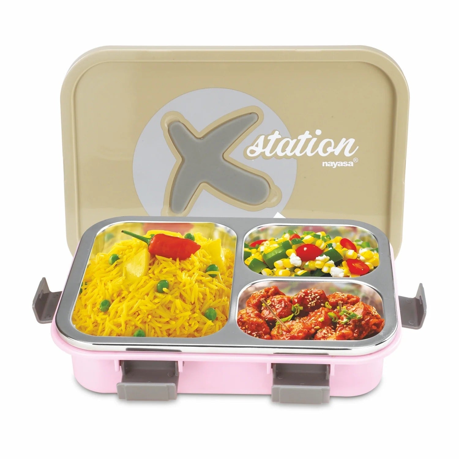 Nayasa X-Station Insulated Stainless Steel Lunch Box 750ml