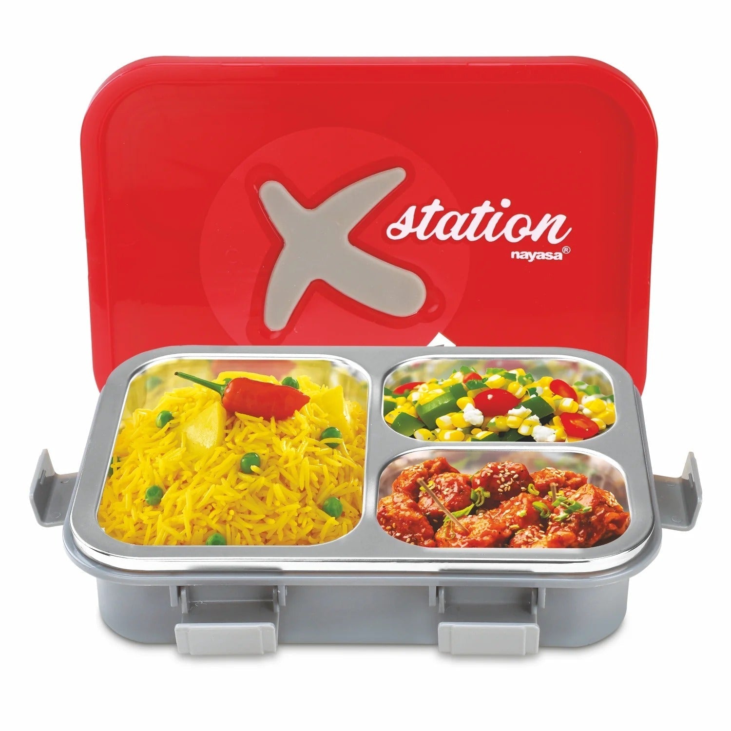 Nayasa X-Station Insulated Stainless Steel Lunch Box 750ml