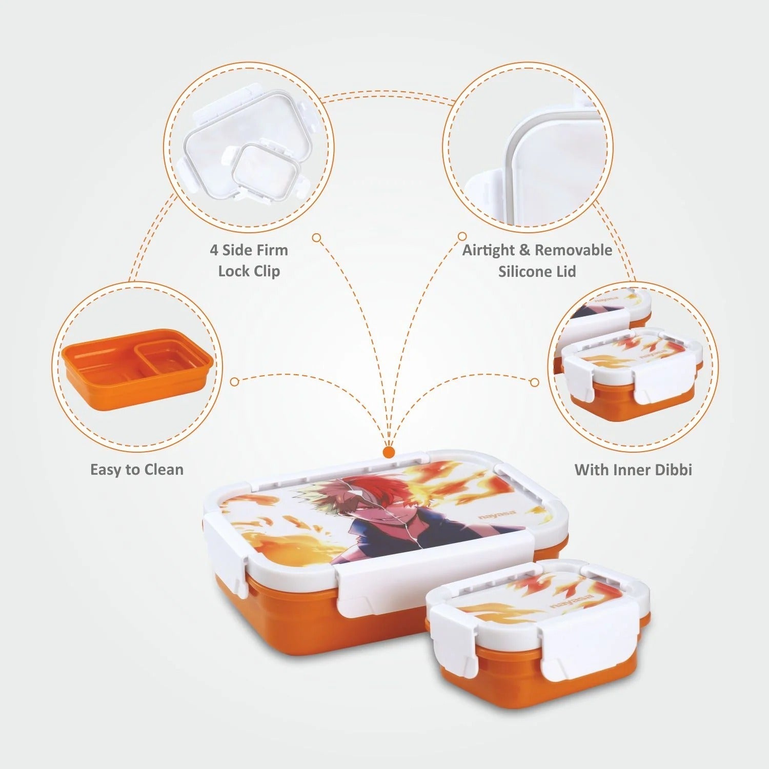 Nayasa Optimus Plastic Lunch Box - Small