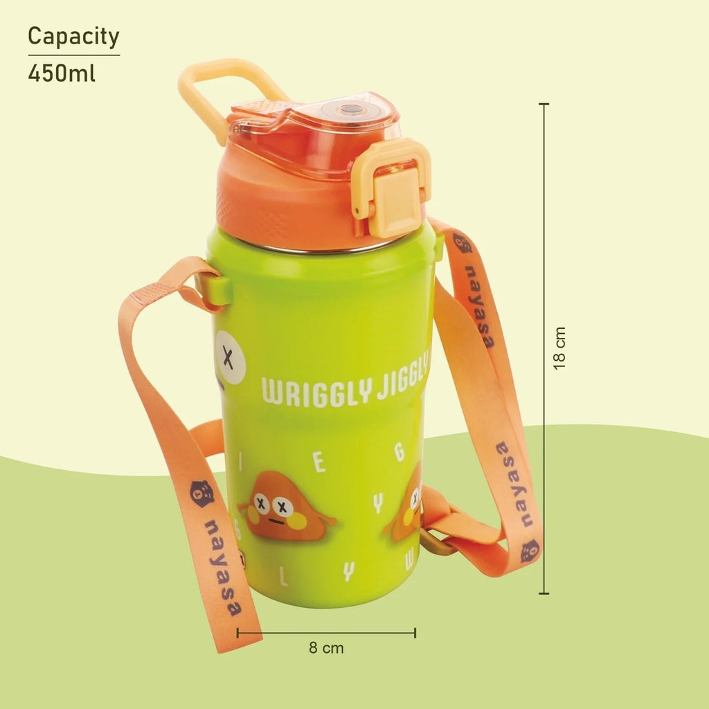 Duo-Sip Insulated Inner Steel Water bottle - 450ml