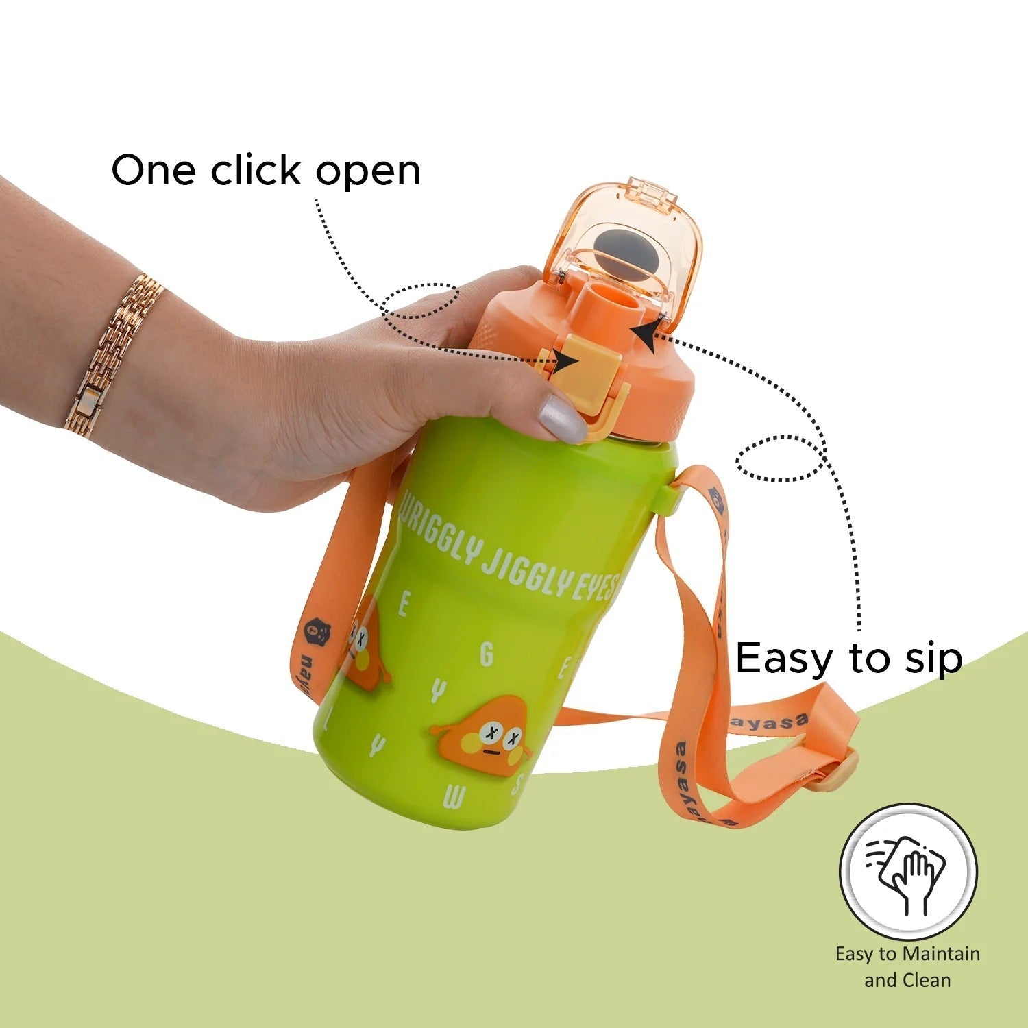Duo-Sip Insulated Inner Steel Water bottle - 450ml