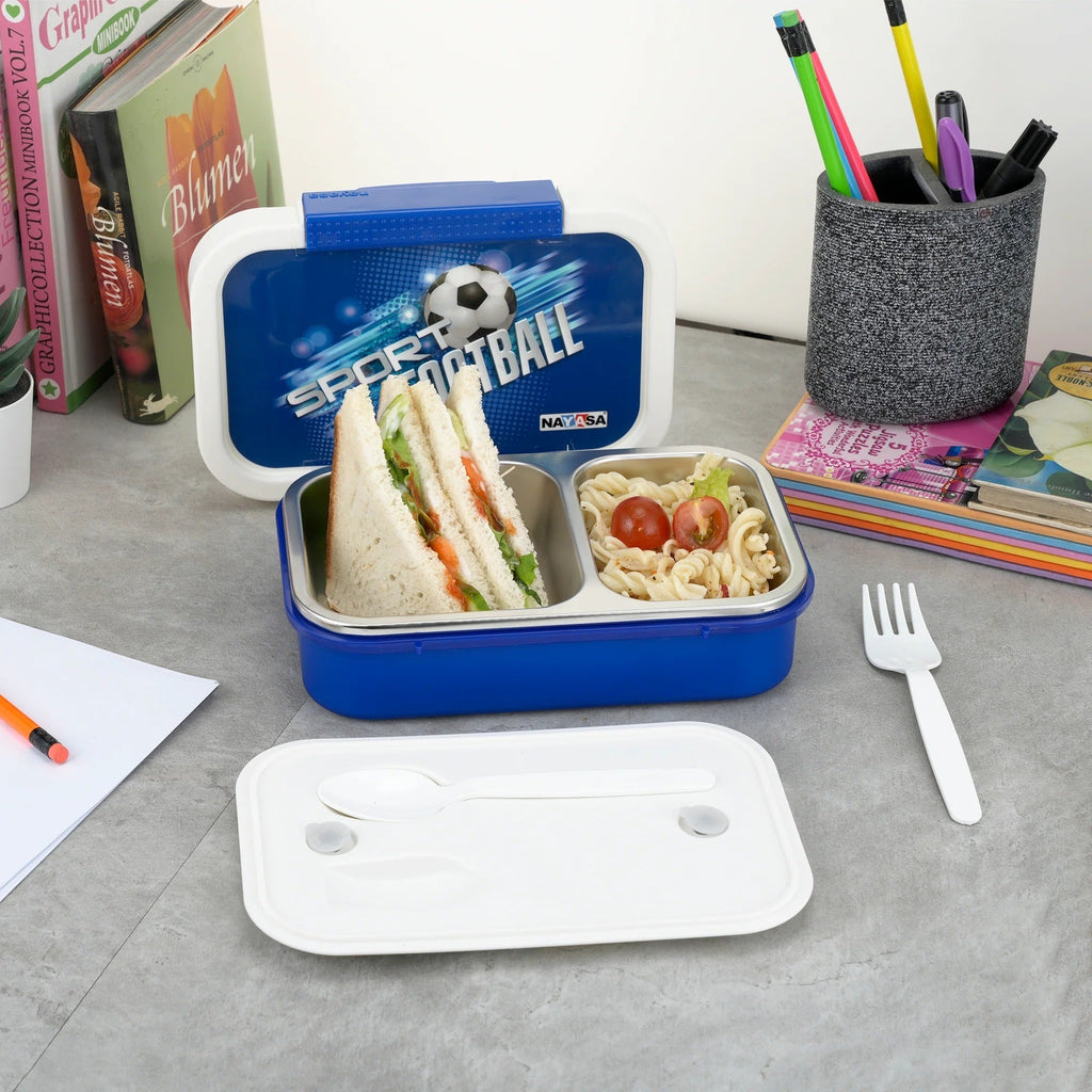 Nayasa Autobot Medium Dual-Compartment Insulated Lunch Box 650ml