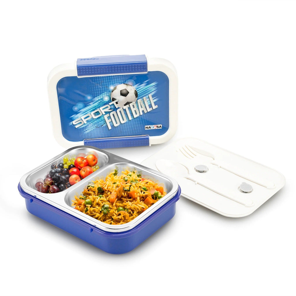 Nayasa Autobot Medium Dual-Compartment Insulated Lunch Box 650ml