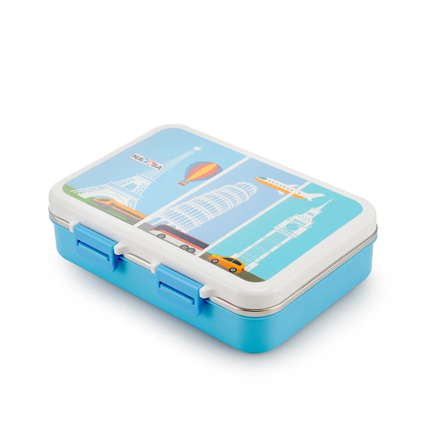 Nayasa Vitamax Insulated 3-Compartment Stainless Steel Lunch Box