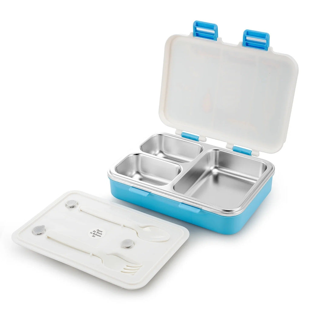 Nayasa Vitamax Insulated 3-Compartment Stainless Steel Lunch Box