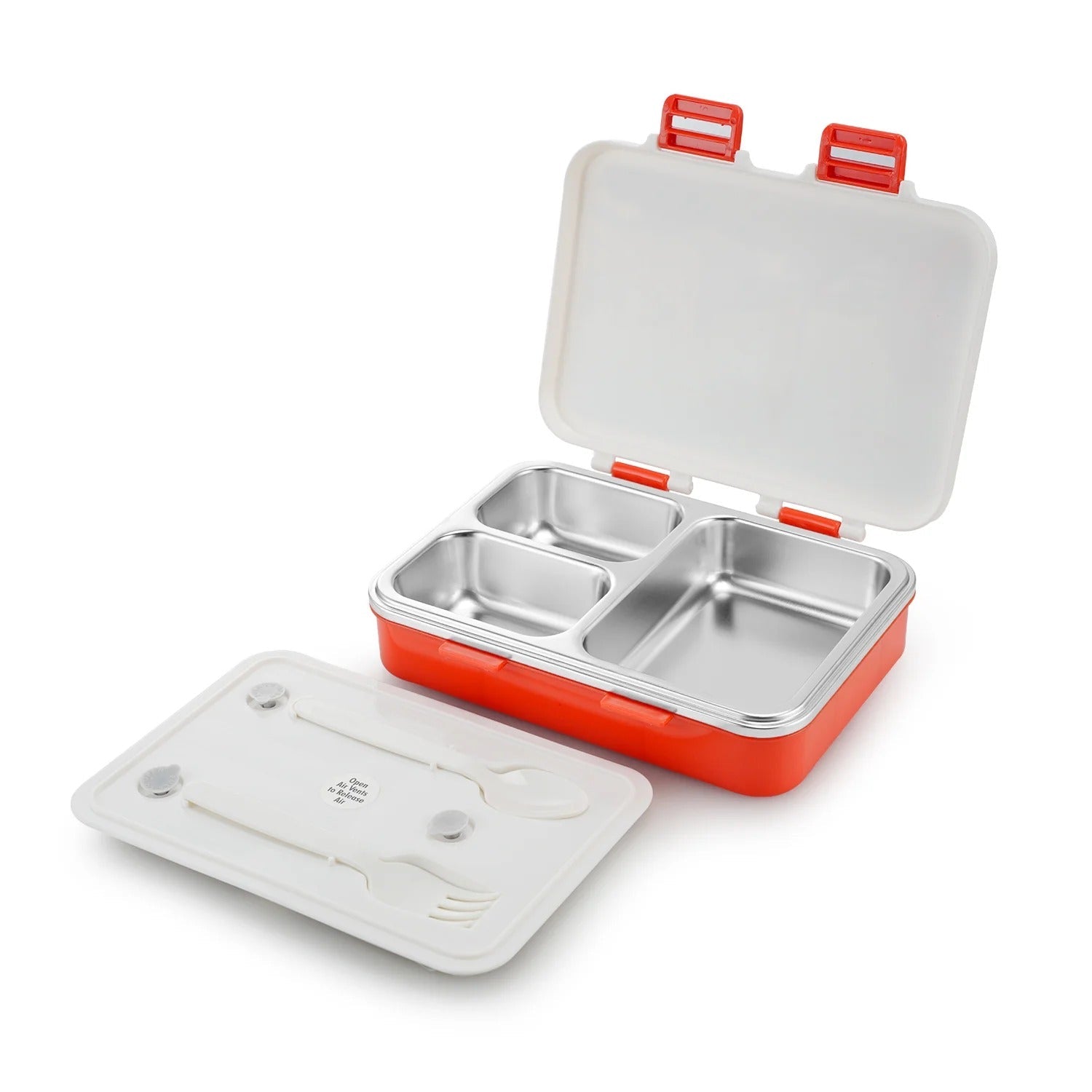 Nayasa Vitamax Insulated 3-Compartment Stainless Steel Lunch Box