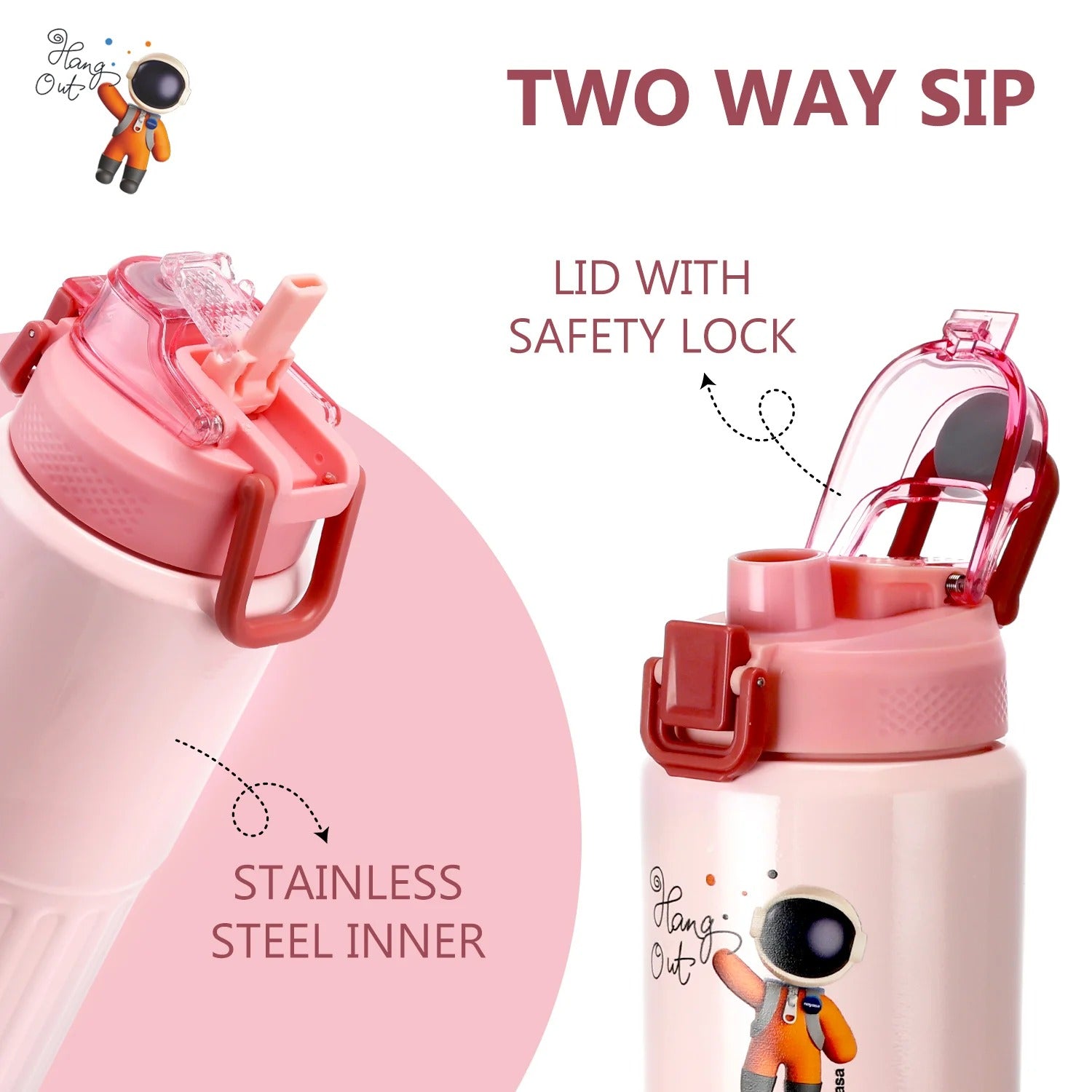 Nayasa Hangout Vacuum Flask 425ml Stainless Steel