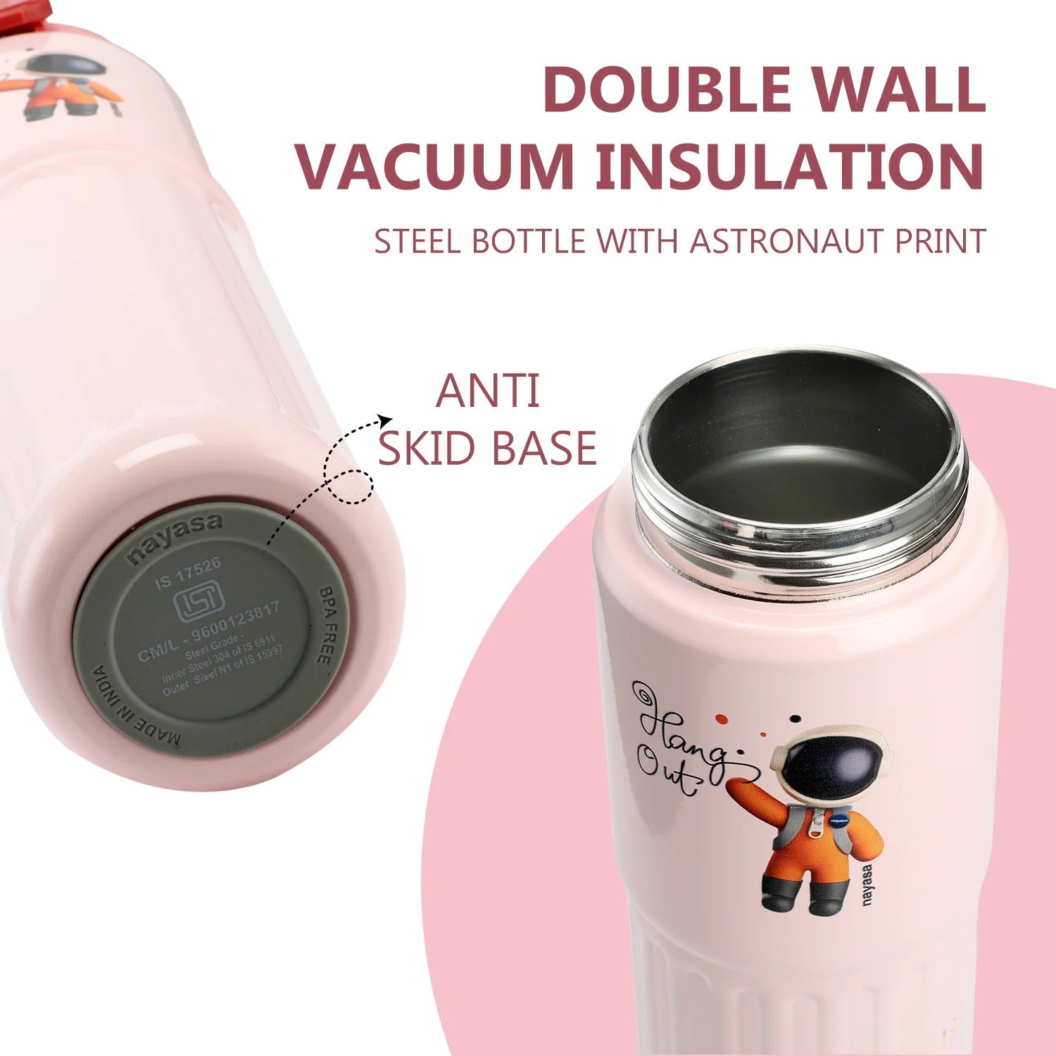 Nayasa Hangout Vacuum Flask 425ml Stainless Steel