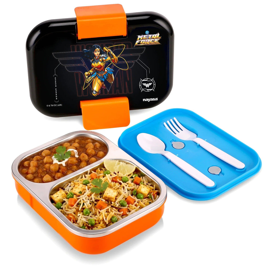 Nayasa Marco Medium Insulated 2-Compartment Stainless Steel Lunch Box