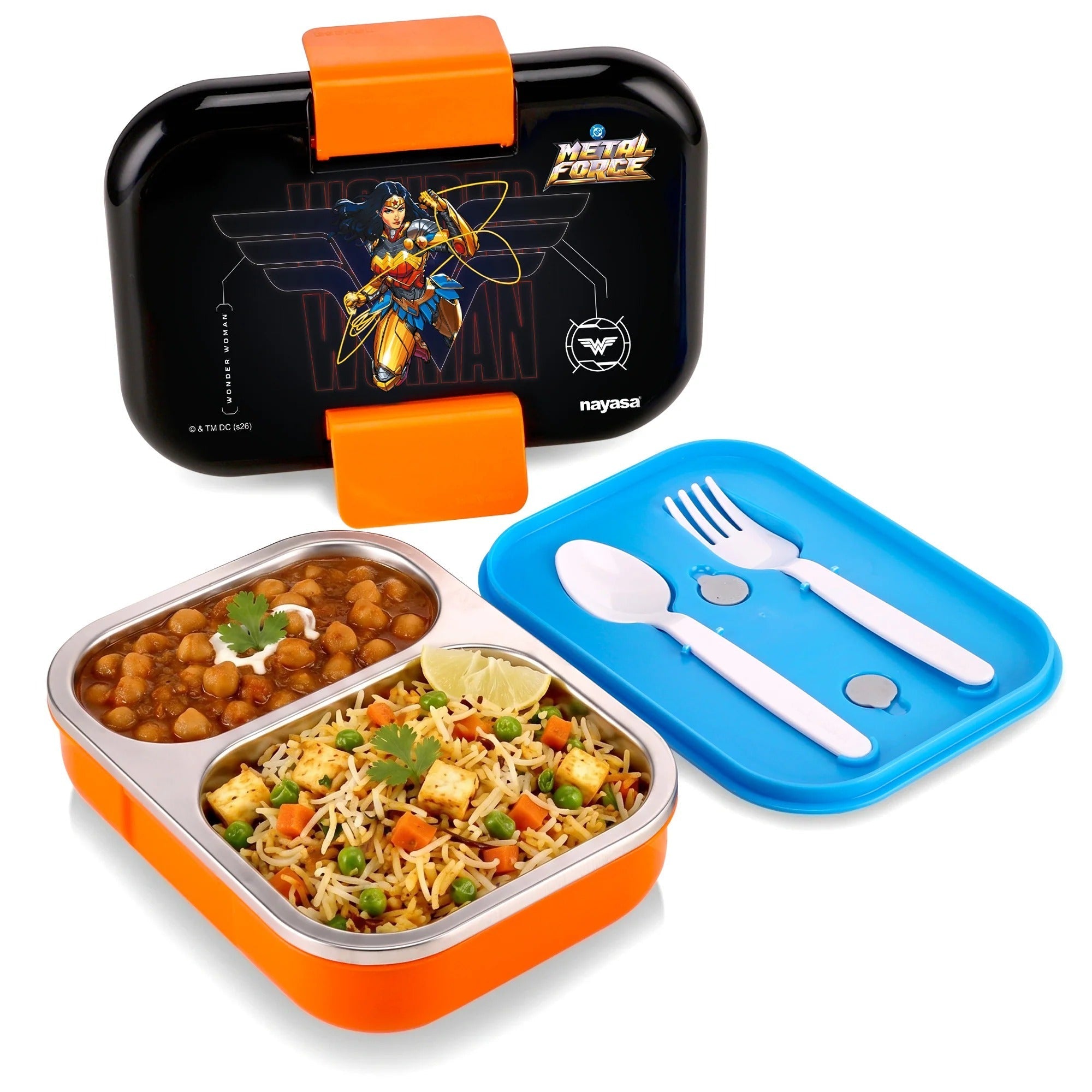 Nayasa Marco Medium Insulated 2-Compartment Stainless Steel Lunch Box