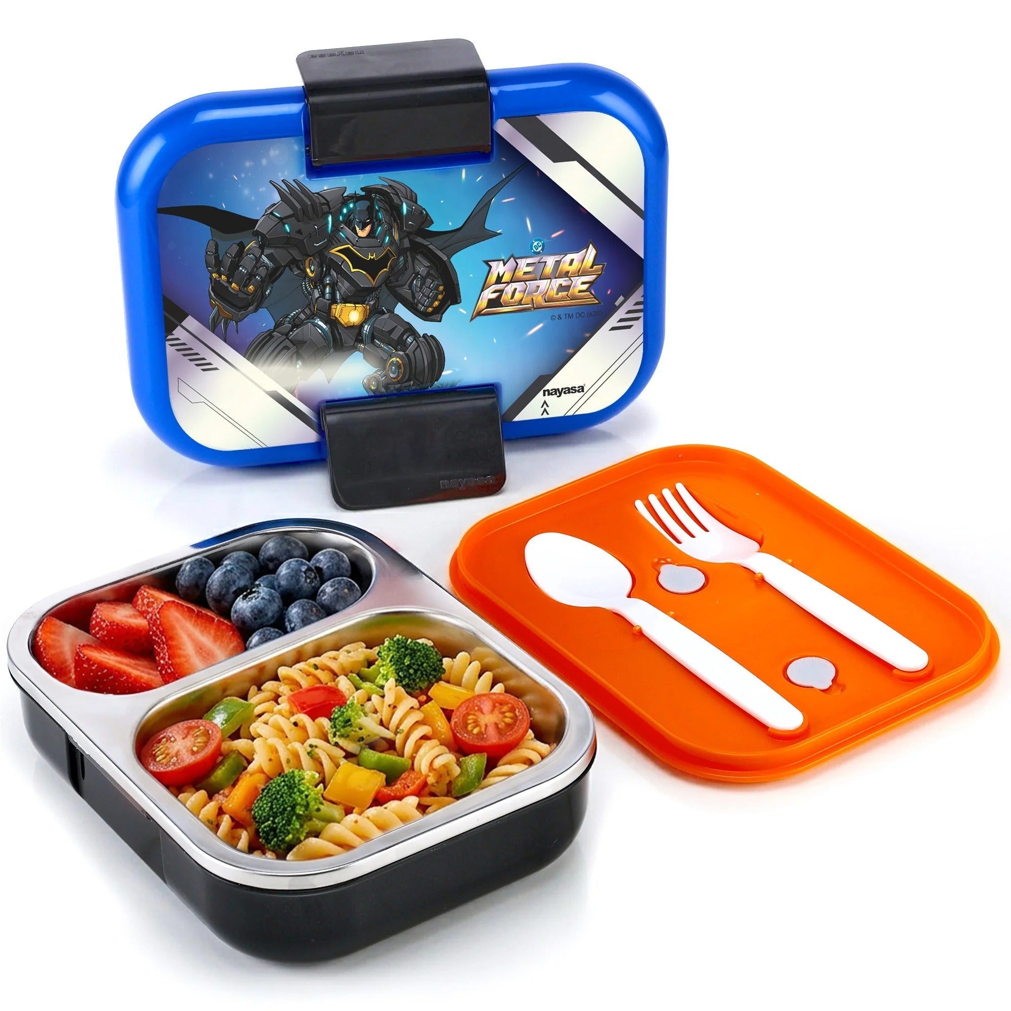 Nayasa Marco Medium Insulated 2-Compartment Stainless Steel Lunch Box