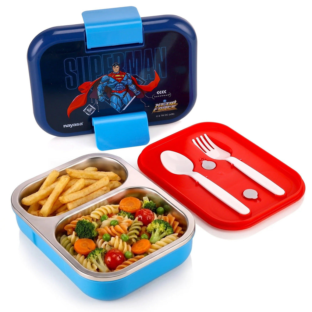 Nayasa Marco Medium Insulated 2-Compartment Stainless Steel Lunch Box