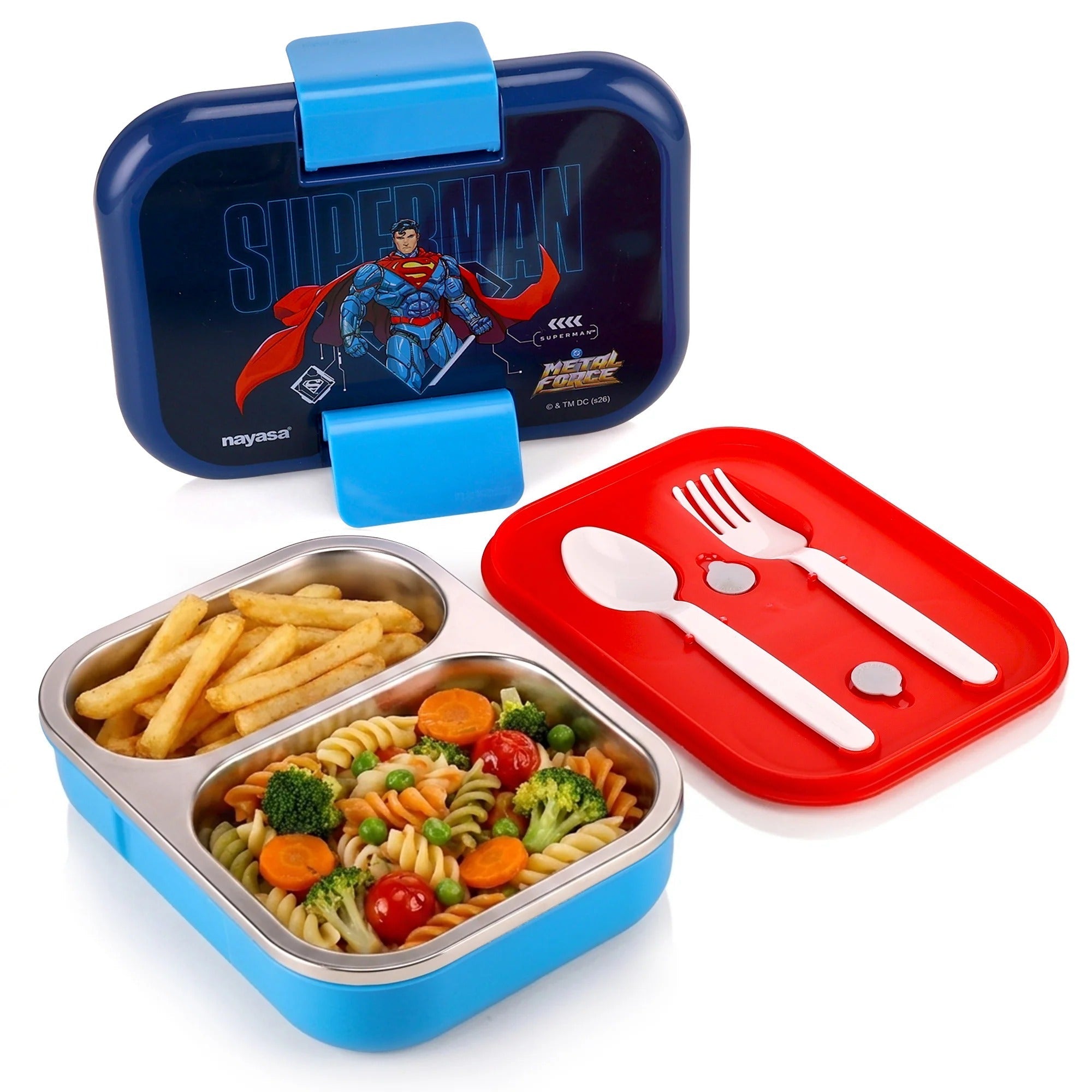 Nayasa Marco Medium Insulated 2-Compartment Stainless Steel Lunch Box