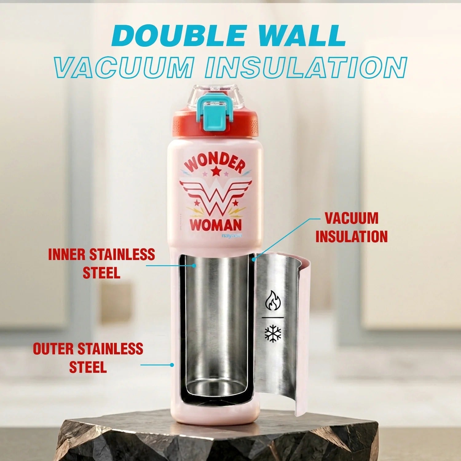 Nayasa Hero-Sip Vacuum Flask Stainless Steel