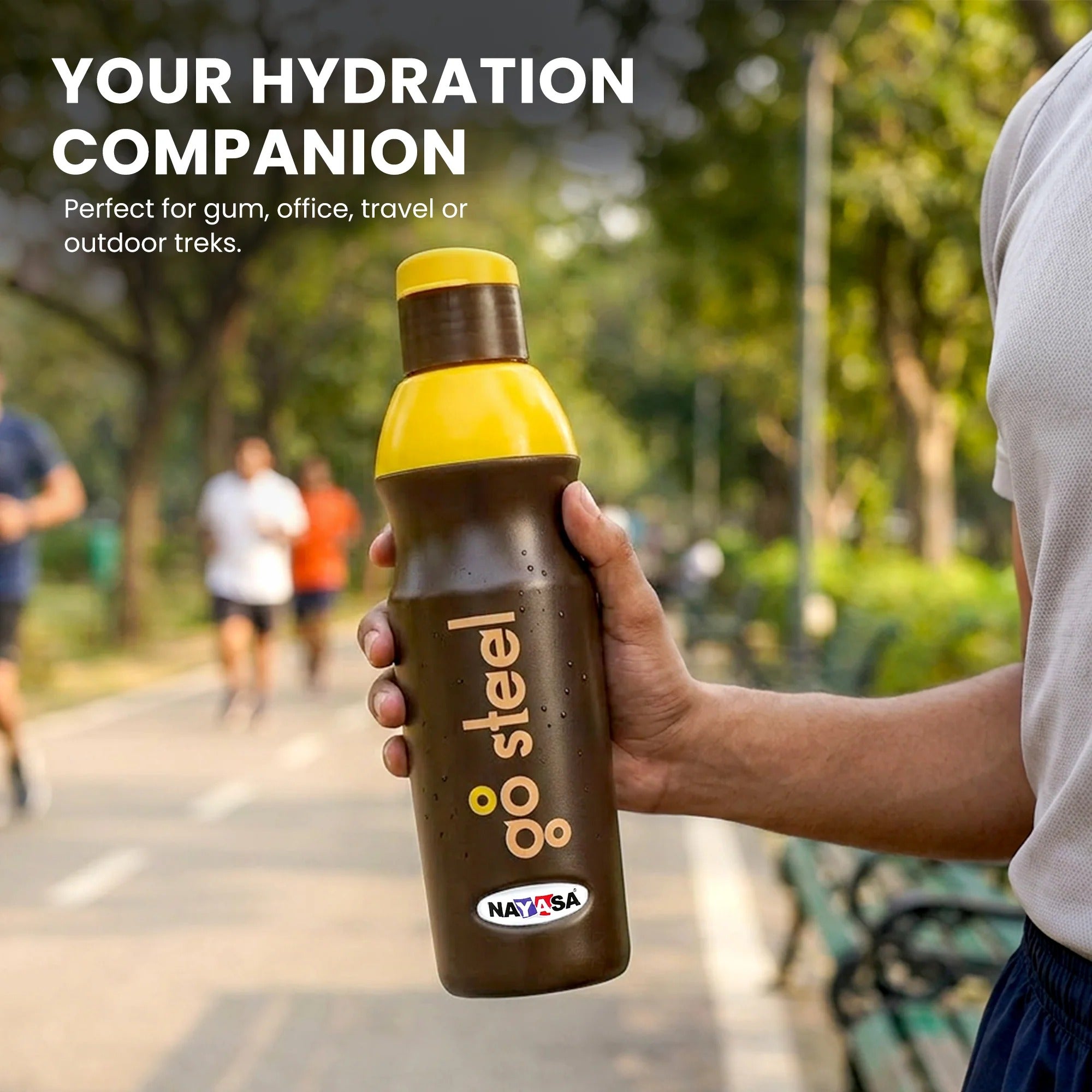 Nayasa Go Steel Insulated Water Bottle with Steel Inner - 700ML