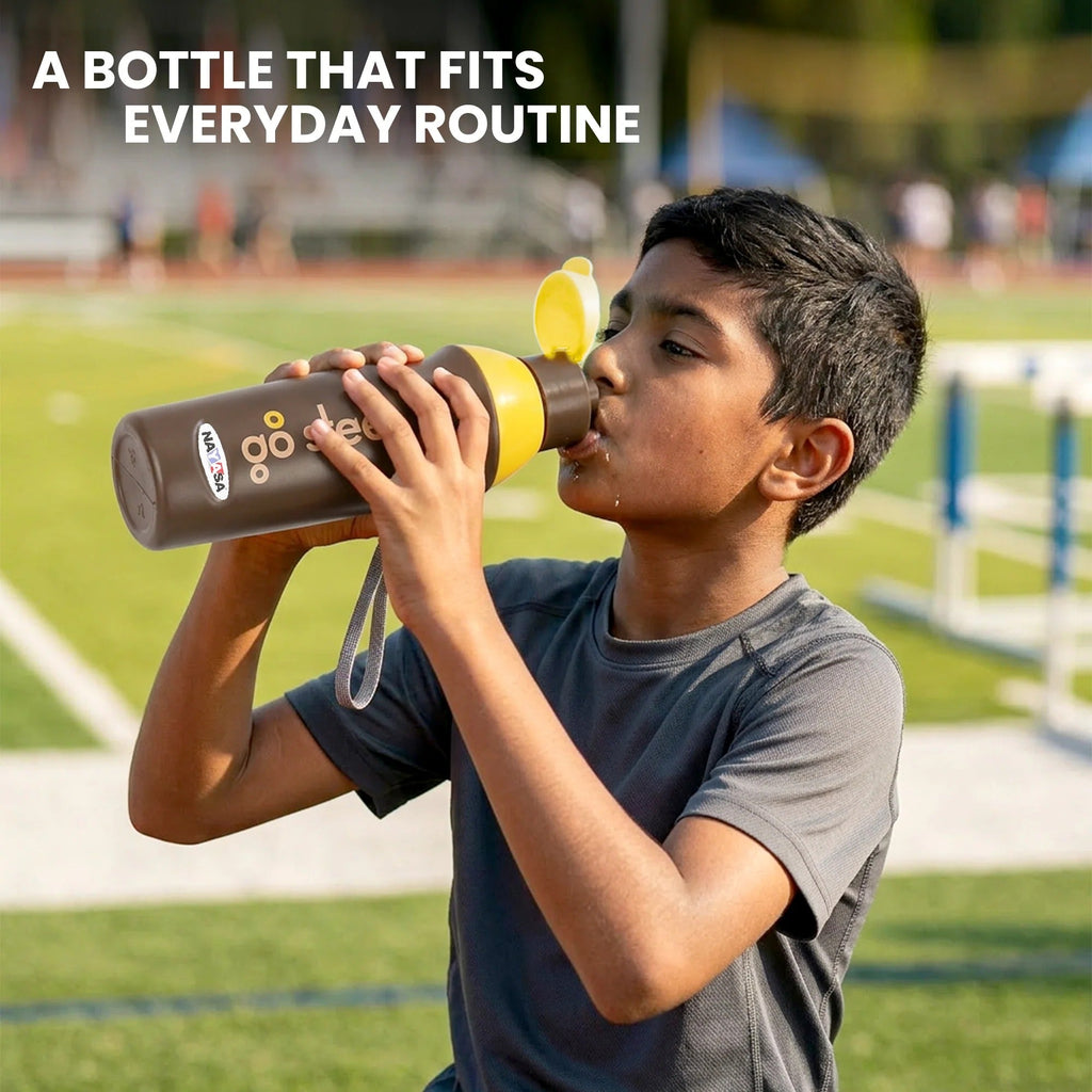 Nayasa Go Steel Insulated Water Bottle with Steel Inner - 700ML