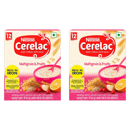 Nestle Cerelac Baby Cereal with Milk, Multigrain & Fruits 12 Months
