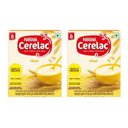 Nestle Cerelac Baby Cereal with Milk - Wheat, From 6-12 Months
