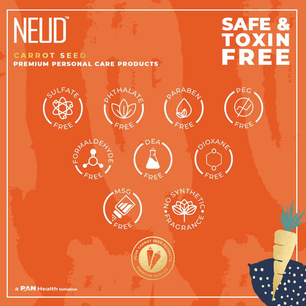 Neud Carrot Seed Premium Shampoo & Hair Conditioner for Men & Women Combo