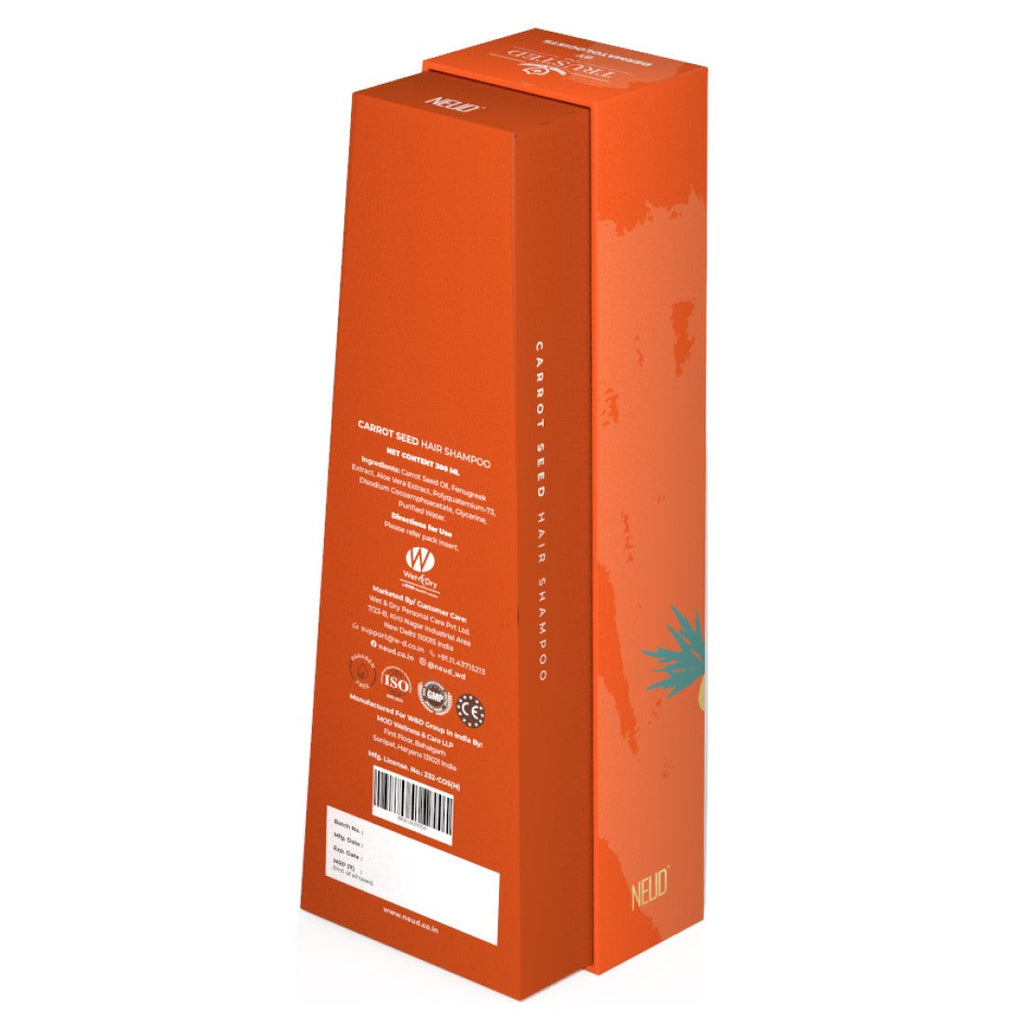 Neud Carrot Seed Premium Shampoo for Men & Women - 300 ml