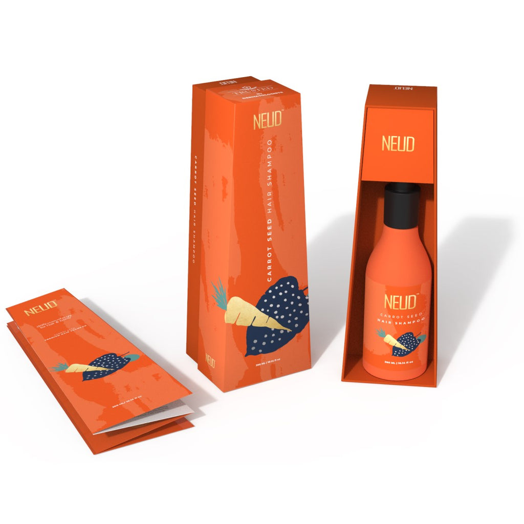 Neud Carrot Seed Premium Shampoo for Men & Women - 300 ml