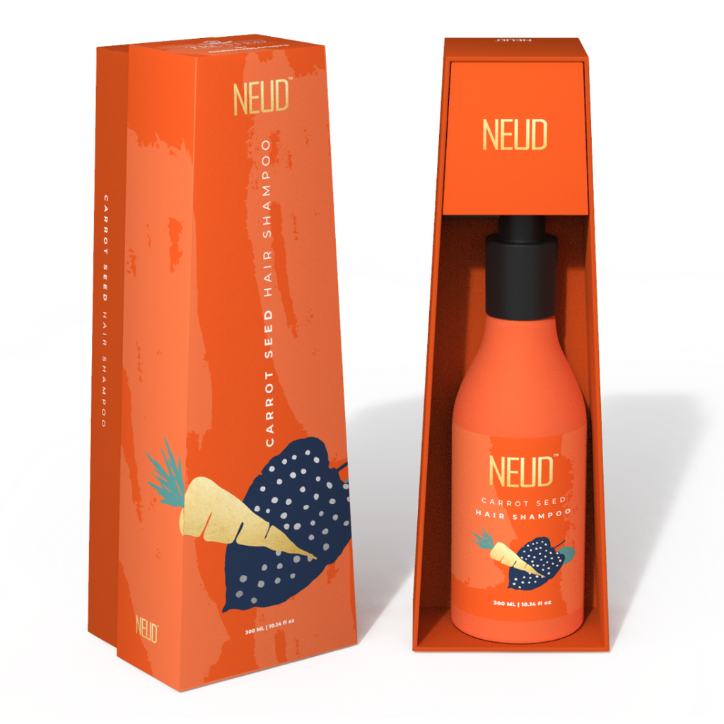 Neud Carrot Seed Premium Shampoo for Men & Women - 300 ml