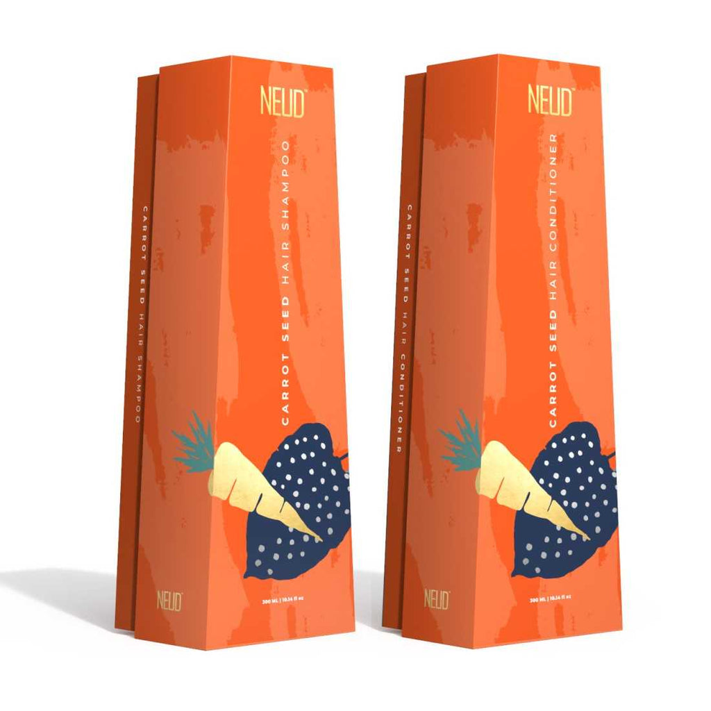 Neud Carrot Seed Premium Shampoo & Hair Conditioner for Men & Women Combo