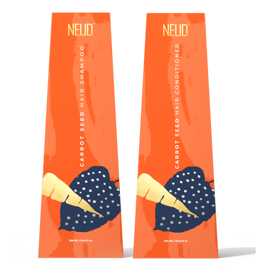 Neud Carrot Seed Premium Shampoo & Hair Conditioner for Men & Women Combo
