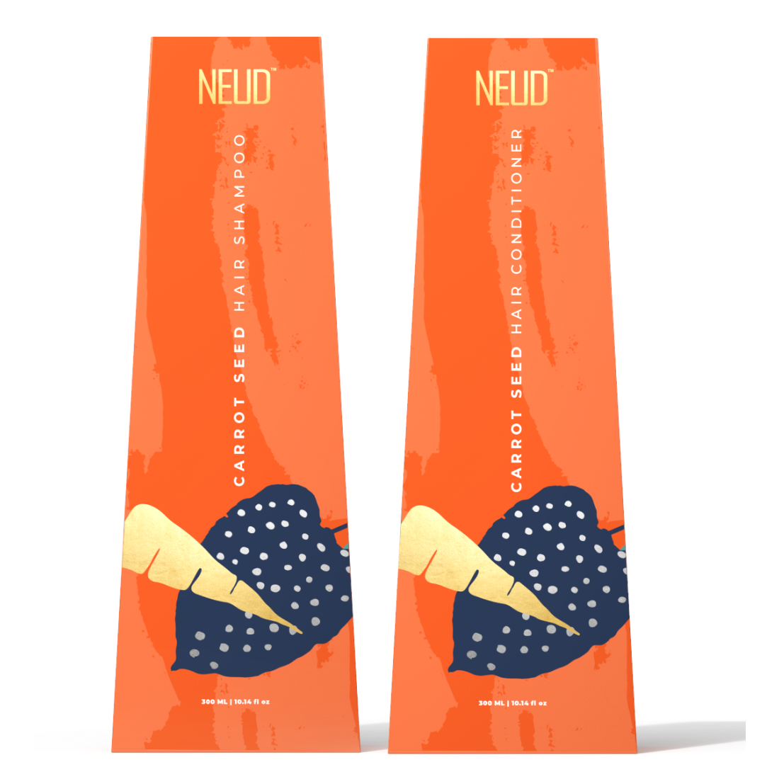 Neud Carrot Seed Premium Shampoo & Hair Conditioner for Men & Women Combo