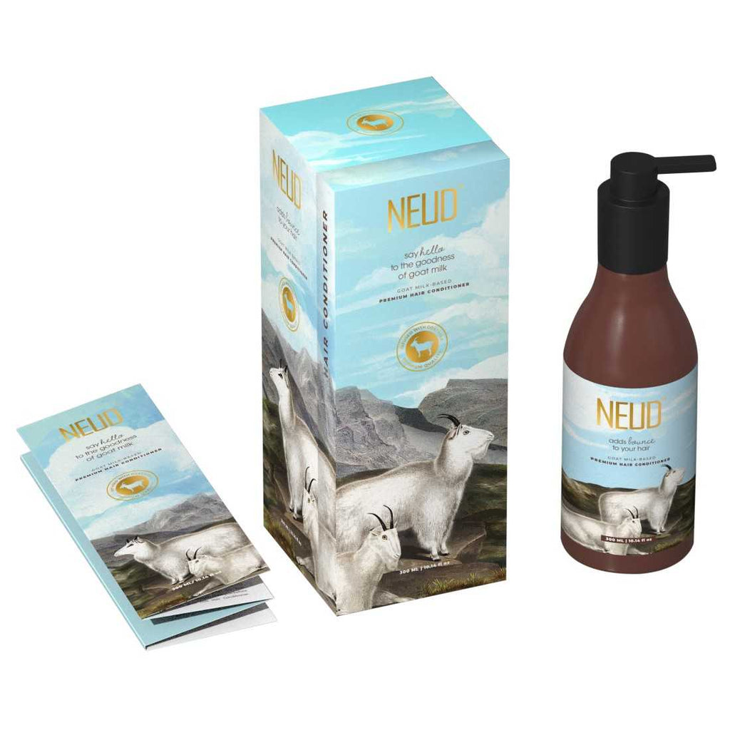 Neud Goat Milk Premium Hair Conditioner for Men & Women - 300 ml