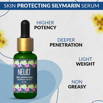 Neud Skin Protecting Silymarin Serum With Witch Hazel, Provitamin B5 and Aquaxyl - 30 ml