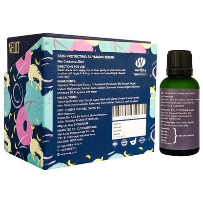 Neud Skin Protecting Silymarin Serum With Witch Hazel, Provitamin B5 and Aquaxyl - 30 ml