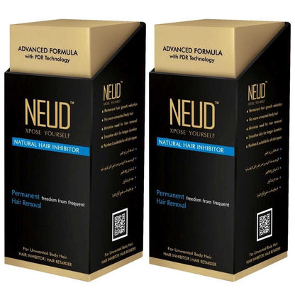 Neud Natural Inhibitor for Unwanted Hair in Men & Women - 80 gms