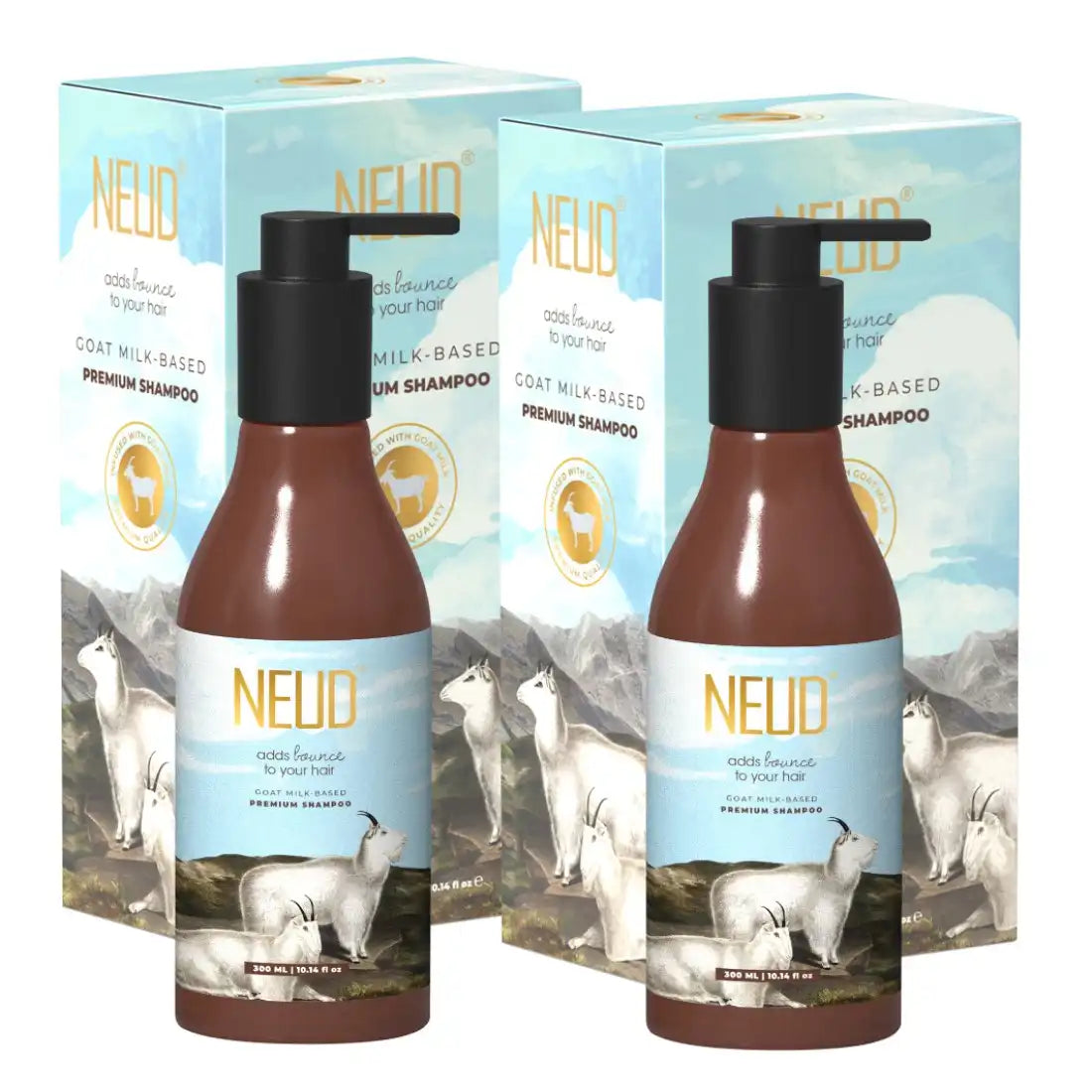 Neud Premium Goat Milk Shampoo for Men & Women - 300 ml