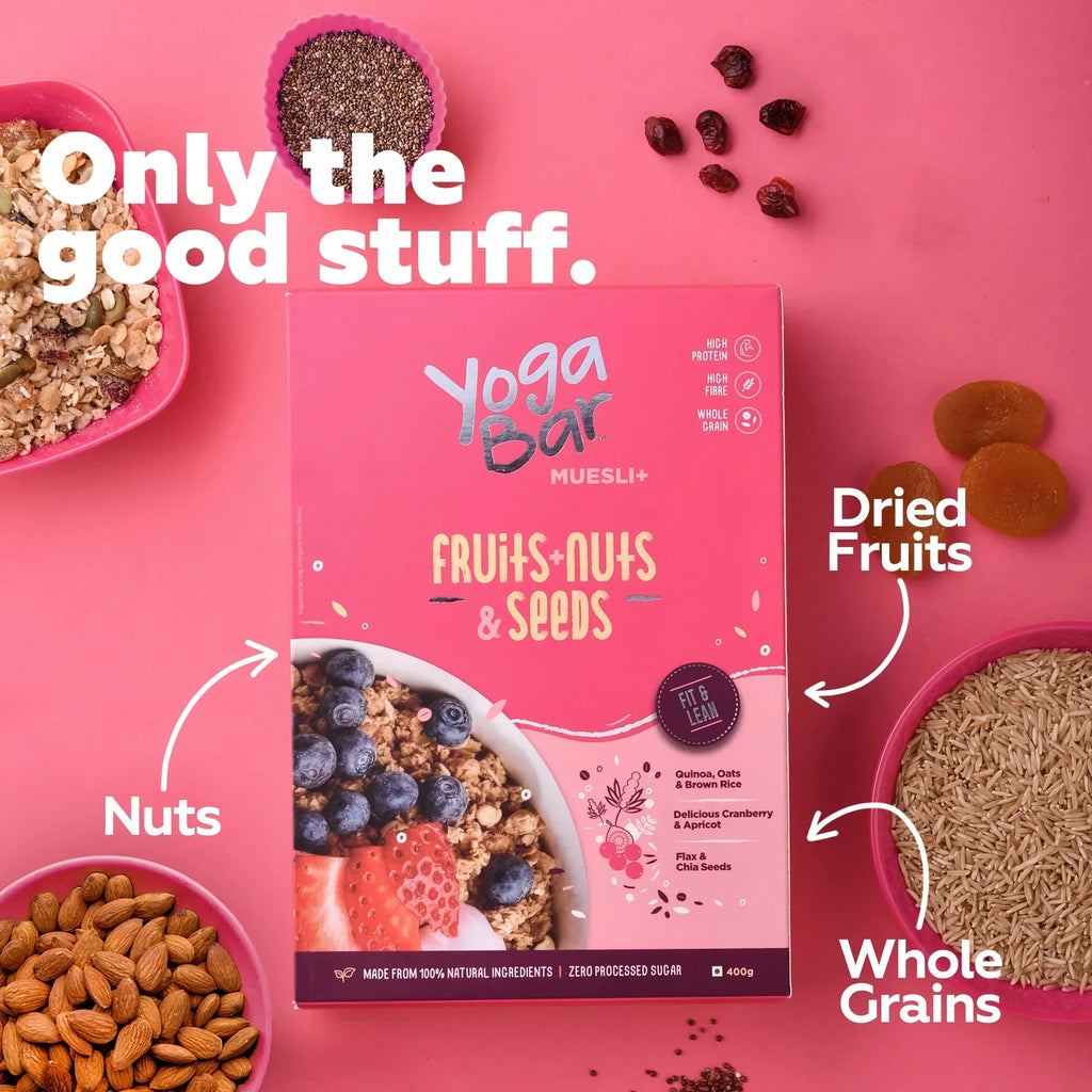 Yogabar Fruits Nuts & Seeds Muesli  - 400 gms