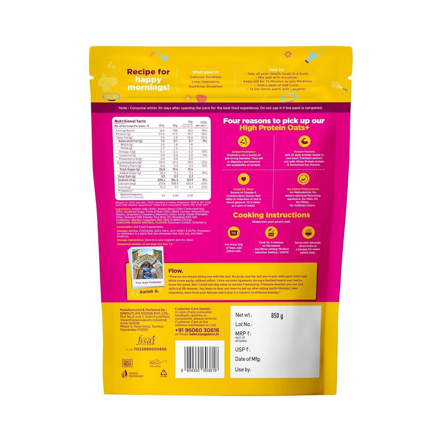 Yoga Bar High Protein Oats