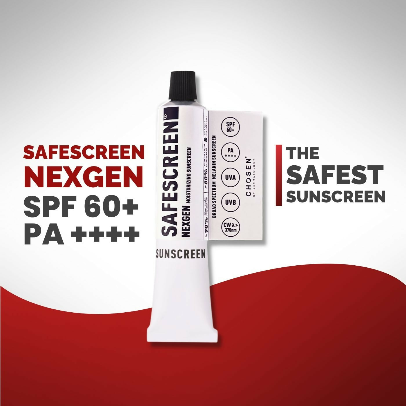 Chosen Safescreen Nexgen Moisturizing Sunscreen with Blue Light Protection