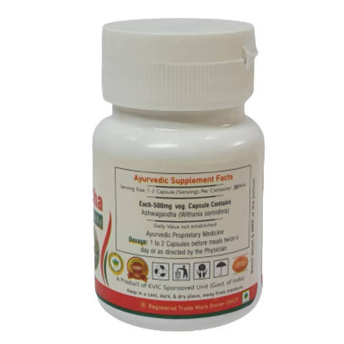 Deep Ayurveda Ashwagandha 500mg Veg Capsules