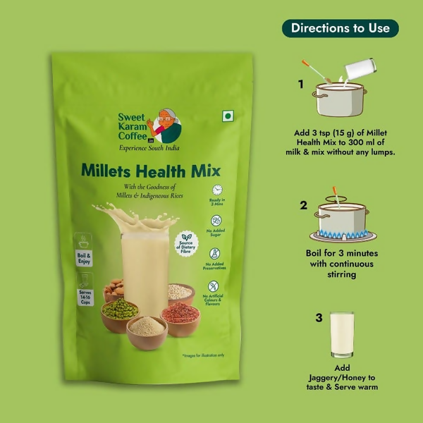 Sweet Karam Coffee Millets Health Milk Mix (Kanji Maavu)